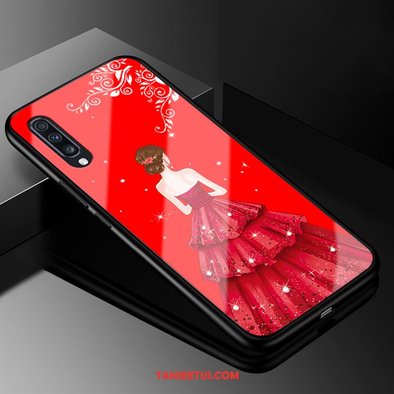 Etui Samsung Galaxy A70 Telefon Komórkowy Anti-fall Tendencja, Pokrowce Samsung Galaxy A70 Szkło Gwiazda Czarny