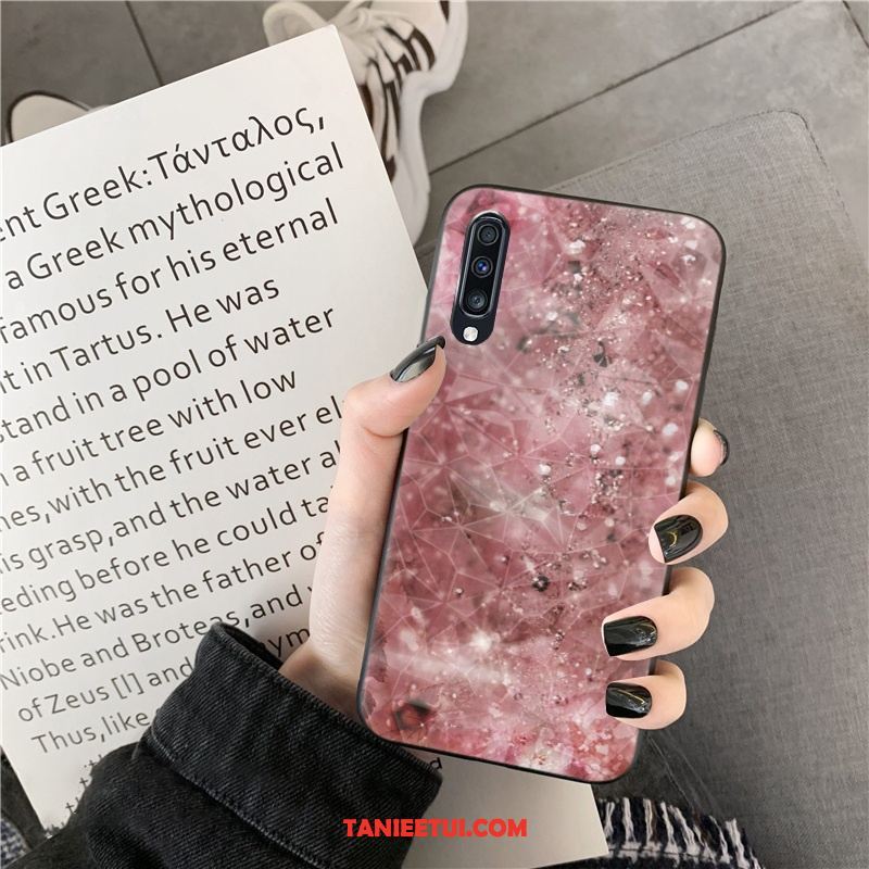 Etui Samsung Galaxy A70s Gwiazda Telefon Komórkowy Tendencja, Obudowa Samsung Galaxy A70s Wiszące Ozdoby Czarny Kształt Diamentu