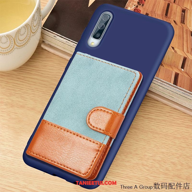 Etui Samsung Galaxy A70s Kreatywne Gwiazda Jasny Niebieski, Futerał Samsung Galaxy A70s Miękki Ochraniacz Portfel