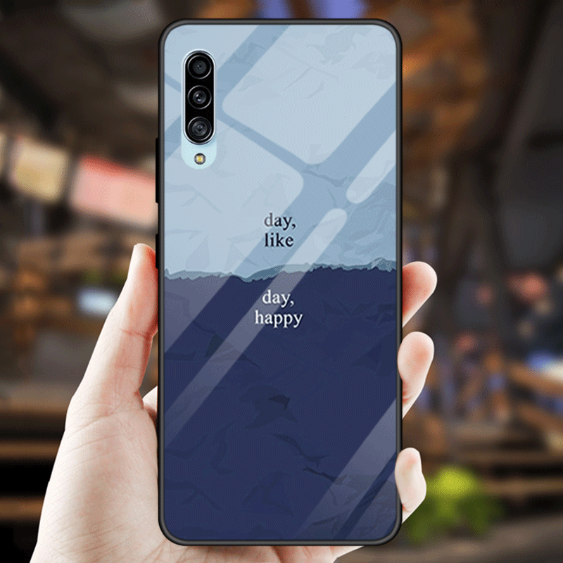 Etui Samsung Galaxy A70s Telefon Komórkowy All Inclusive Szkło Hartowane, Pokrowce Samsung Galaxy A70s Czerwony Lustro Szkło