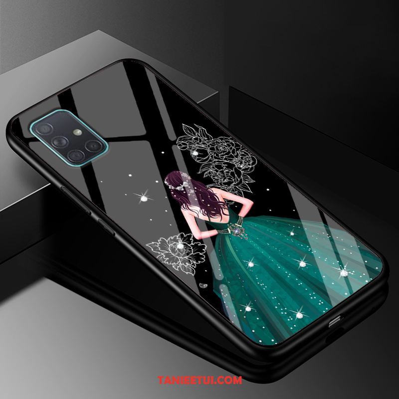 Etui Samsung Galaxy A71 All Inclusive Anti-fall Ochraniacz, Obudowa Samsung Galaxy A71 Czarny Szkło Moda