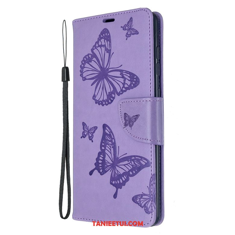 Etui Samsung Galaxy A71 Gwiazda Purpurowy Skórzany Futerał, Obudowa Samsung Galaxy A71 Klapa All Inclusive Anti-fall