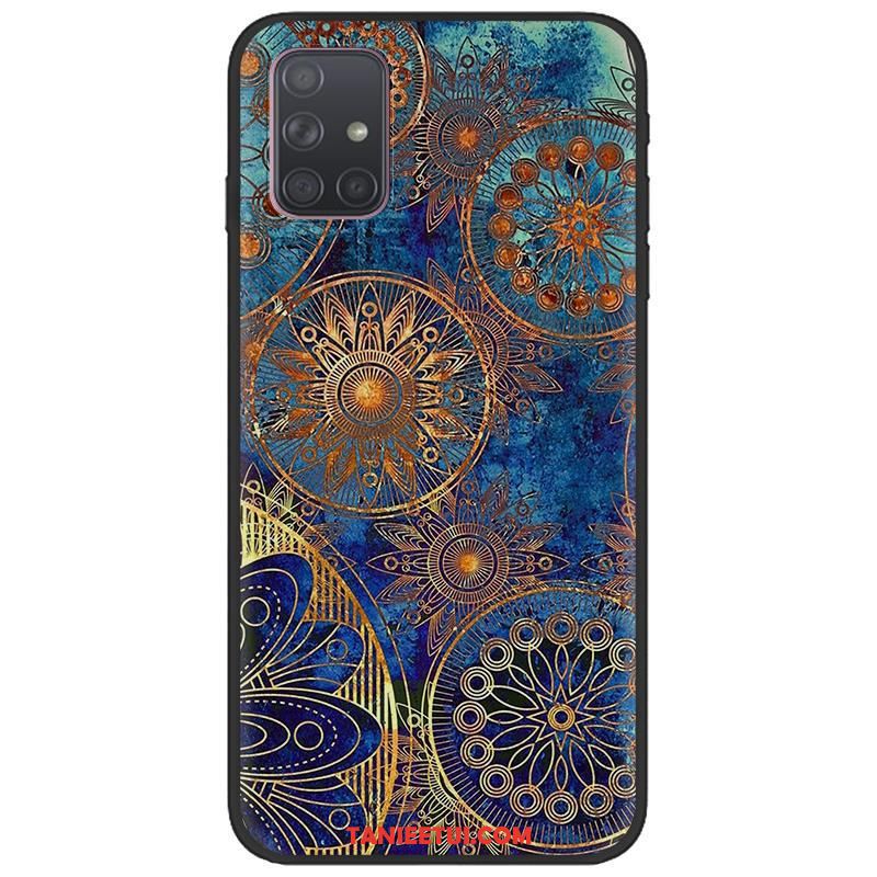 Etui Samsung Galaxy A71 Pu Kreskówka Czarny, Futerał Samsung Galaxy A71 Miękki Tendencja Gwiazda