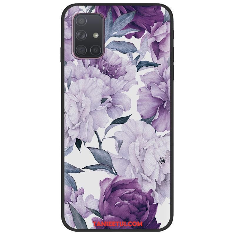 Etui Samsung Galaxy A71 Pu Kreskówka Czarny, Futerał Samsung Galaxy A71 Miękki Tendencja Gwiazda