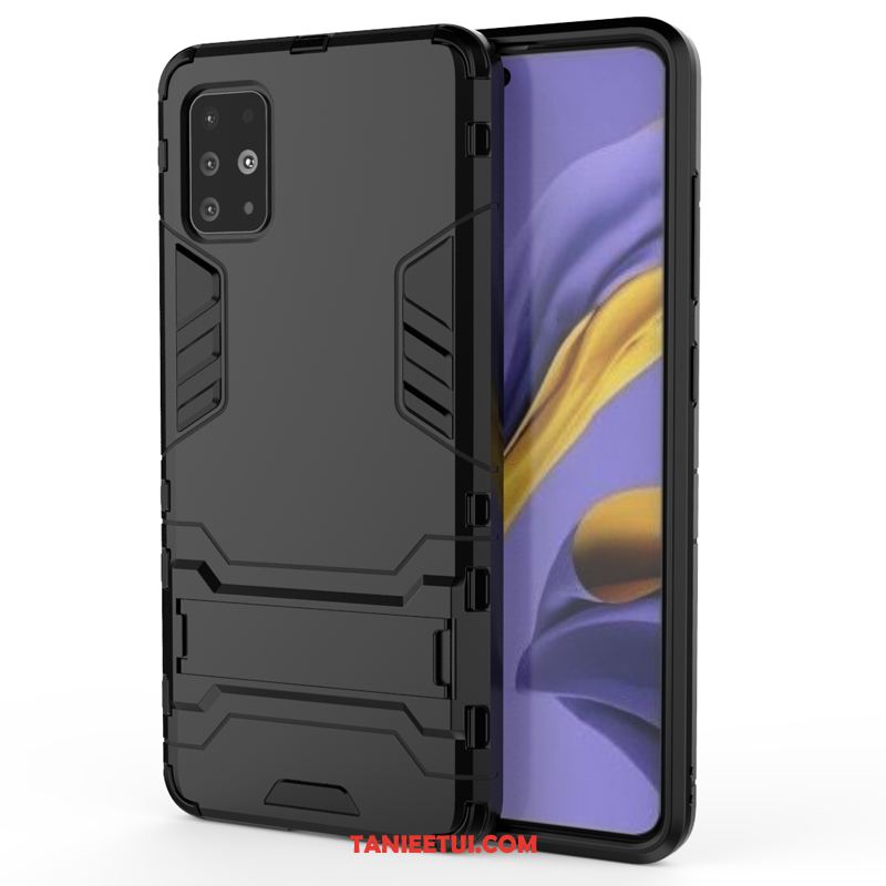 Etui Samsung Galaxy A71 Silikonowe Trudno Niebieski, Pokrowce Samsung Galaxy A71 Ochraniacz Wspornik Gwiazda