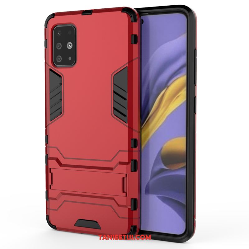 Etui Samsung Galaxy A71 Silikonowe Trudno Niebieski, Pokrowce Samsung Galaxy A71 Ochraniacz Wspornik Gwiazda