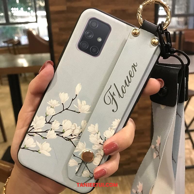 Etui Samsung Galaxy A71 Wspornik Świeży Kwiaty, Futerał Samsung Galaxy A71 Tendencja Miękki Wiszące Ozdoby