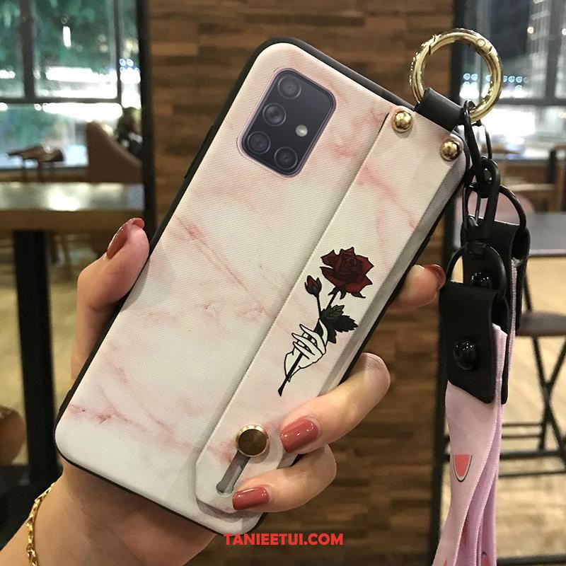 Etui Samsung Galaxy A71 Wspornik Świeży Kwiaty, Futerał Samsung Galaxy A71 Tendencja Miękki Wiszące Ozdoby