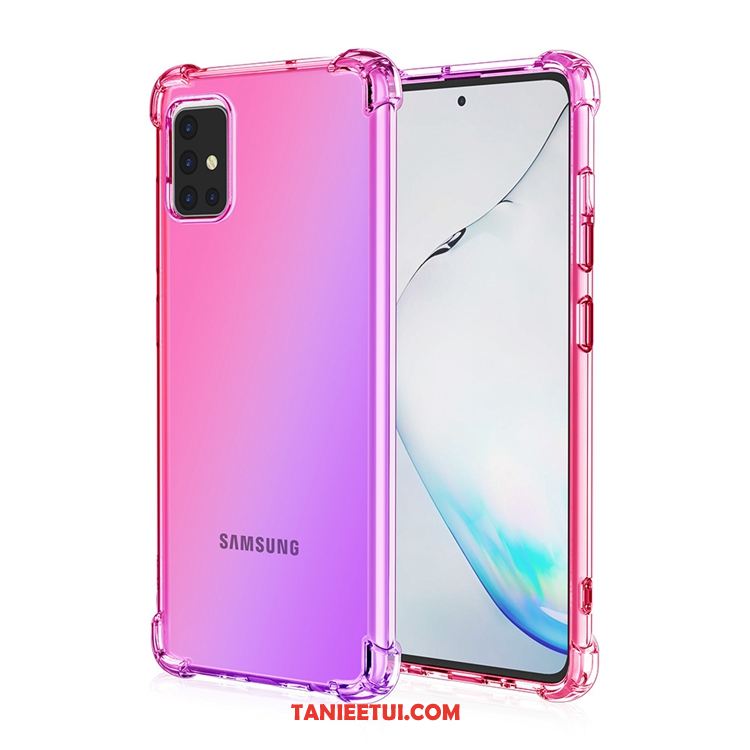 Etui Samsung Galaxy A71 Złoto All Inclusive Anti-fall, Obudowa Samsung Galaxy A71 Tęcza Balon Gwiazda