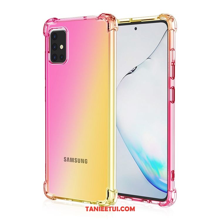 Etui Samsung Galaxy A71 Złoto All Inclusive Anti-fall, Obudowa Samsung Galaxy A71 Tęcza Balon Gwiazda