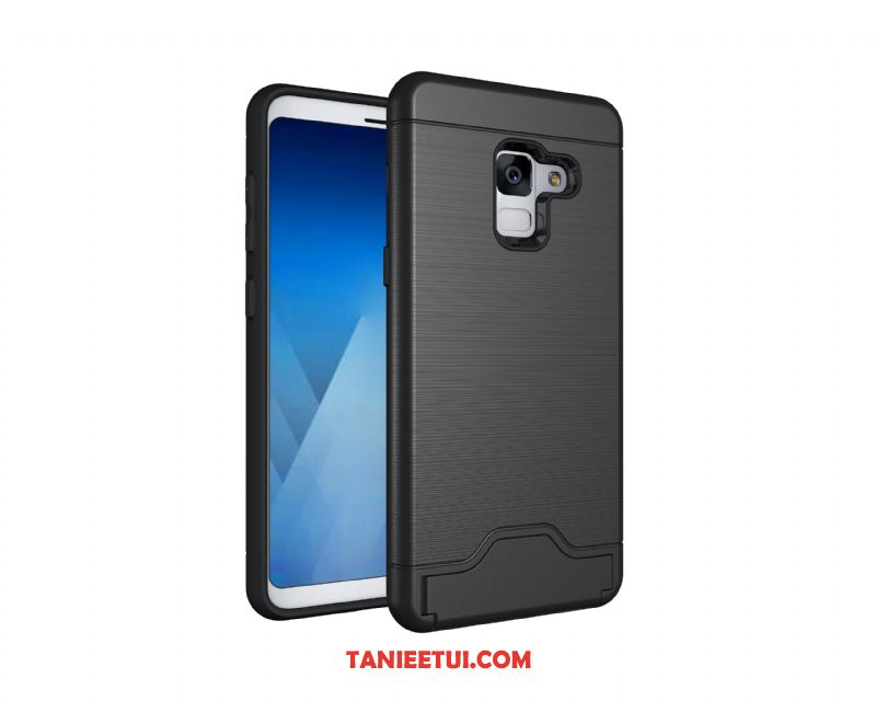 Etui Samsung Galaxy A8 2018 All Inclusive Karta Pancerz, Obudowa Samsung Galaxy A8 2018 Zielony Ochraniacz Anti-fall