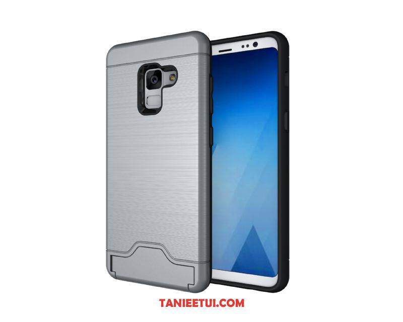 Etui Samsung Galaxy A8 2018 All Inclusive Karta Pancerz, Obudowa Samsung Galaxy A8 2018 Zielony Ochraniacz Anti-fall