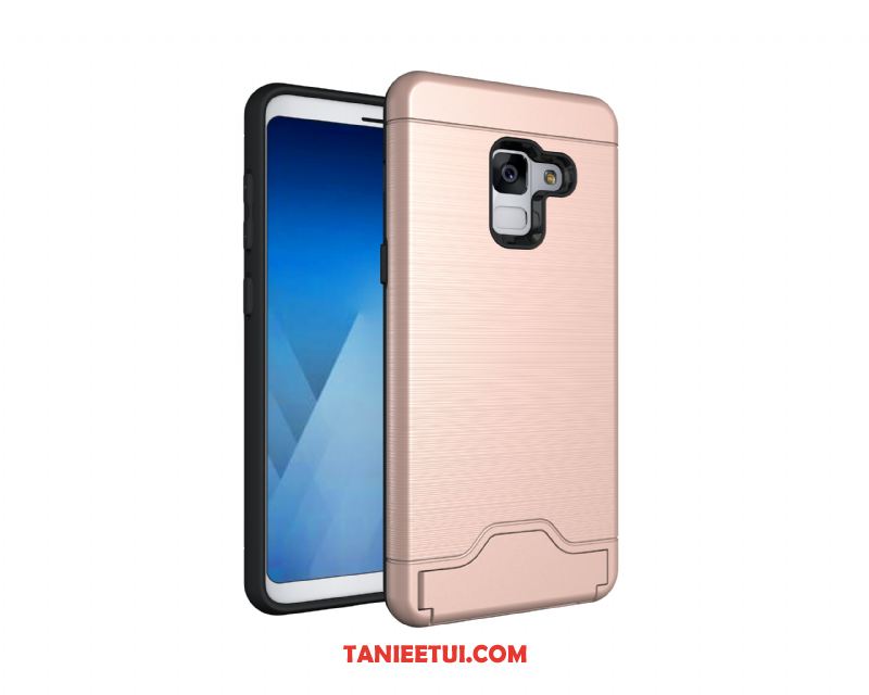 Etui Samsung Galaxy A8 2018 All Inclusive Karta Pancerz, Obudowa Samsung Galaxy A8 2018 Zielony Ochraniacz Anti-fall