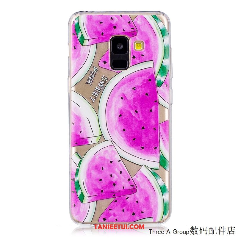 Etui Samsung Galaxy A8 2018 All Inclusive Silikonowe Miękki, Obudowa Samsung Galaxy A8 2018 Przezroczysty Niebieski Telefon Komórkowy