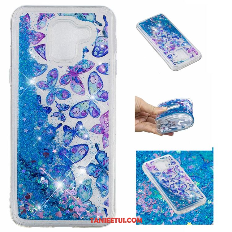 Etui Samsung Galaxy A8 2018 Anti-fall Telefon Komórkowy Czerwony, Obudowa Samsung Galaxy A8 2018 Gwiazda All Inclusive Quicksand