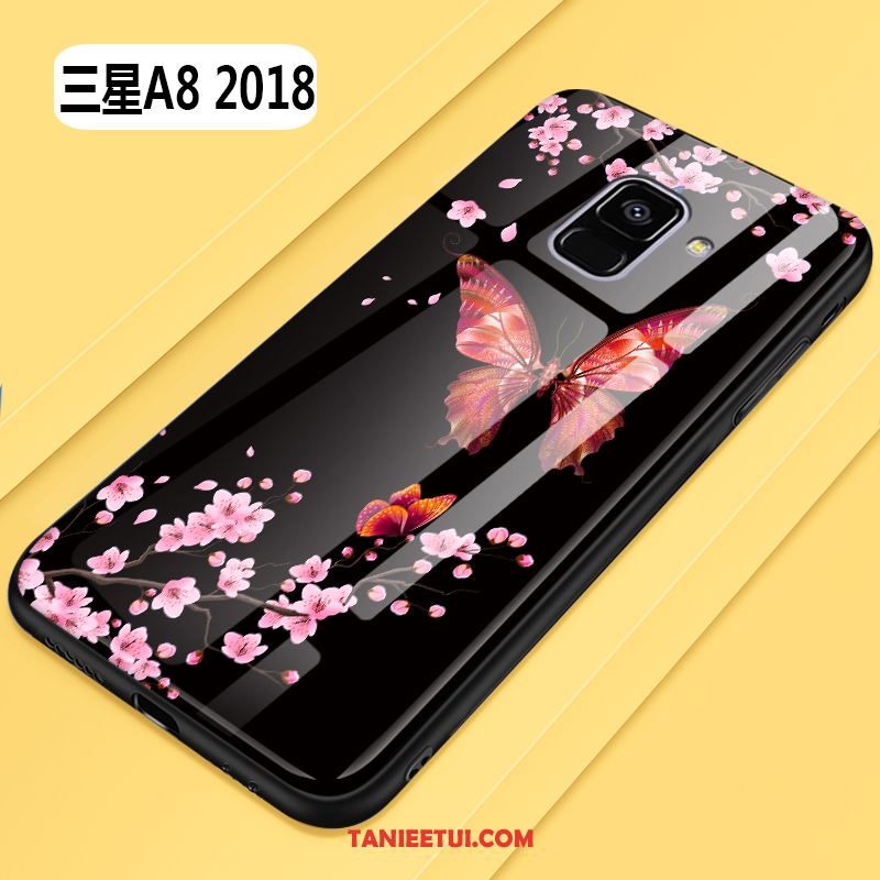 Etui Samsung Galaxy A8 2018 Oryginalny Purpurowy Gwiazda, Obudowa Samsung Galaxy A8 2018 Kreatywne Szkło All Inclusive