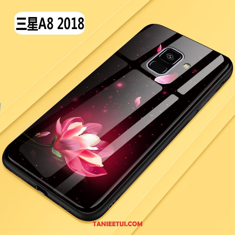 Etui Samsung Galaxy A8 2018 Oryginalny Purpurowy Gwiazda, Obudowa Samsung Galaxy A8 2018 Kreatywne Szkło All Inclusive