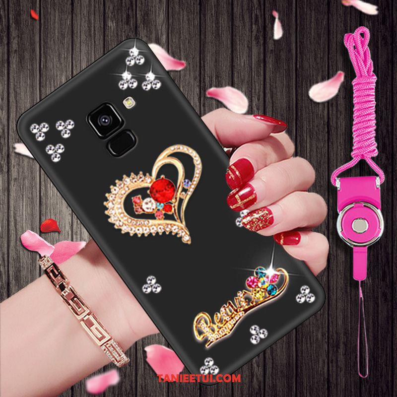 Etui Samsung Galaxy A8 2018 Rhinestone Gwiazda Nubuku, Obudowa Samsung Galaxy A8 2018 Ochraniacz Kreskówka Miękki