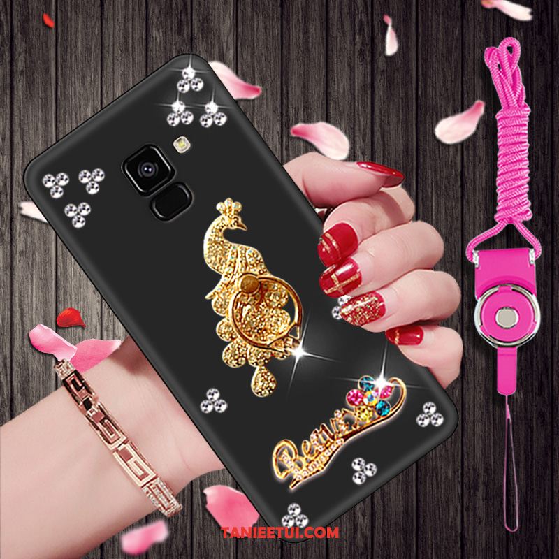 Etui Samsung Galaxy A8 2018 Rhinestone Gwiazda Nubuku, Obudowa Samsung Galaxy A8 2018 Ochraniacz Kreskówka Miękki