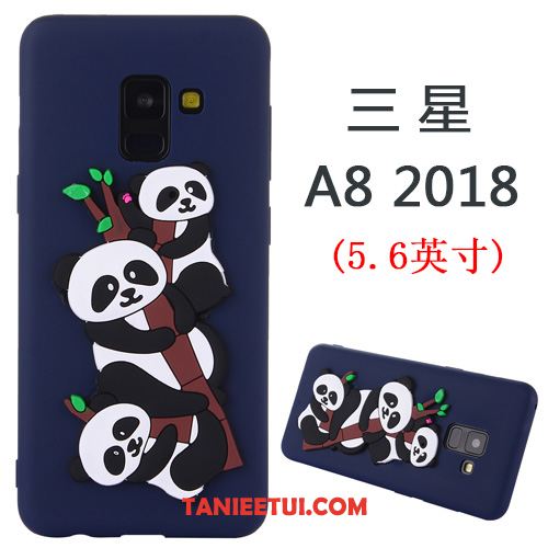 Etui Samsung Galaxy A8 2018 Wiszące Ozdoby Gwiazda Kreskówka, Futerał Samsung Galaxy A8 2018 Ochraniacz Telefon Komórkowy Niebieski