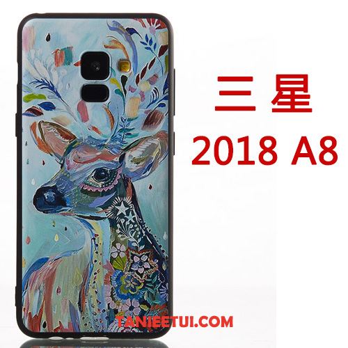 Etui Samsung Galaxy A8 2018 Wiszące Ozdoby Kreskówka Kreatywne, Futerał Samsung Galaxy A8 2018 Osobowość Telefon Komórkowy Silikonowe