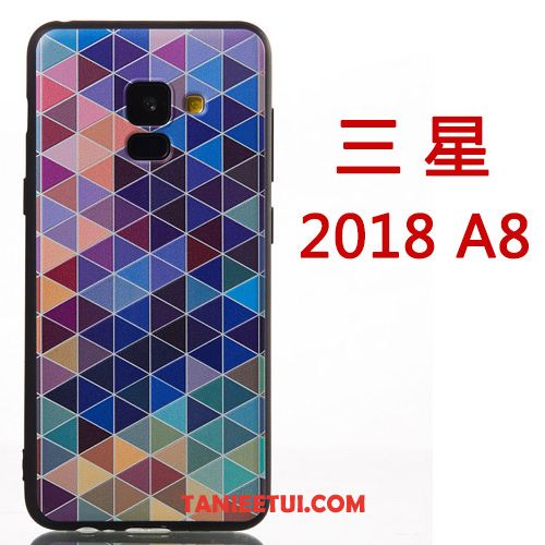 Etui Samsung Galaxy A8 2018 Wiszące Ozdoby Kreskówka Kreatywne, Futerał Samsung Galaxy A8 2018 Osobowość Telefon Komórkowy Silikonowe