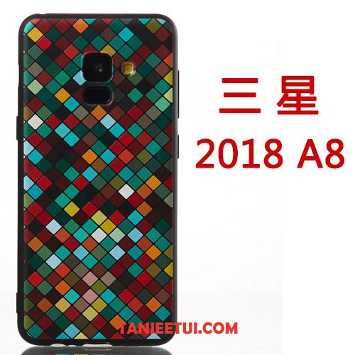 Etui Samsung Galaxy A8 2018 Wiszące Ozdoby Kreskówka Kreatywne, Futerał Samsung Galaxy A8 2018 Osobowość Telefon Komórkowy Silikonowe