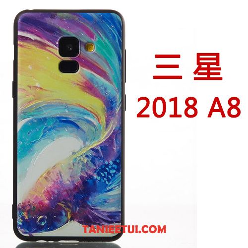 Etui Samsung Galaxy A8 2018 Wiszące Ozdoby Kreskówka Kreatywne, Futerał Samsung Galaxy A8 2018 Osobowość Telefon Komórkowy Silikonowe