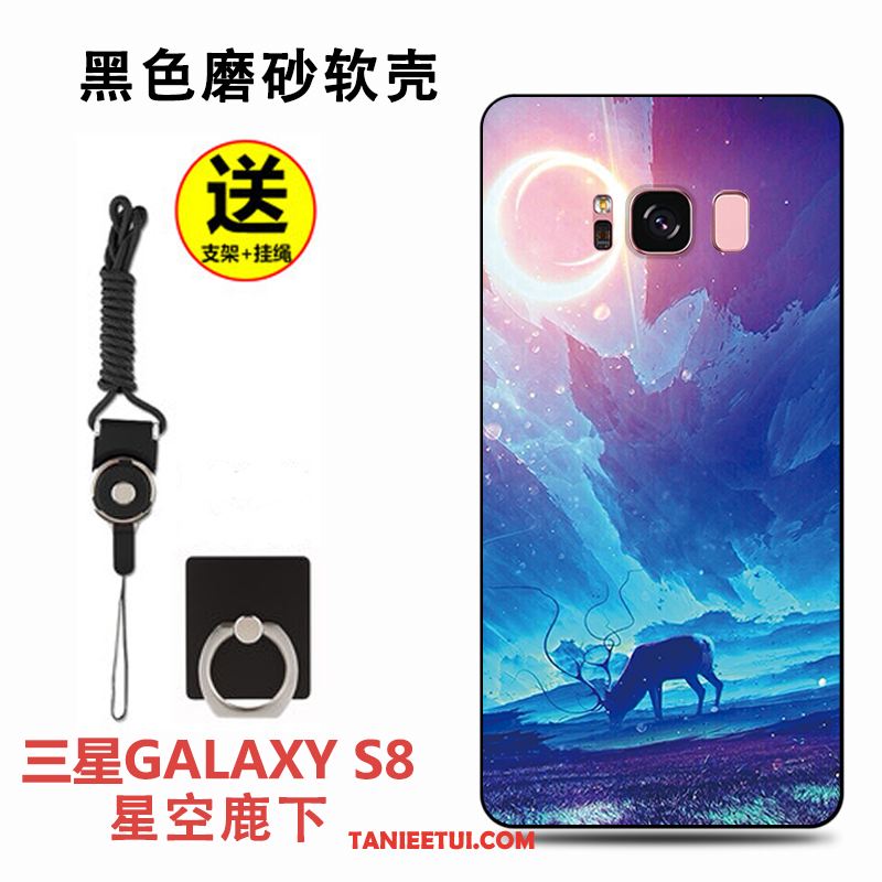 Etui Samsung Galaxy A8 Czarny Modna Marka Kreskówka, Obudowa Samsung Galaxy A8 Ochraniacz Silikonowe Lekki I Cienki