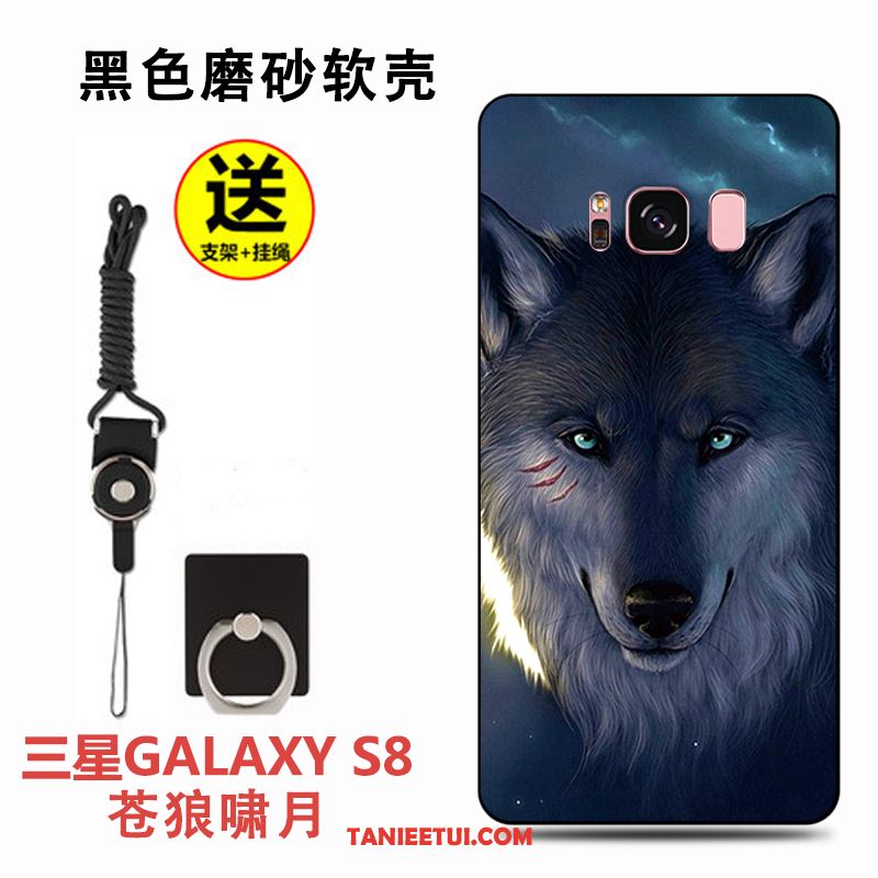 Etui Samsung Galaxy A8 Czarny Modna Marka Kreskówka, Obudowa Samsung Galaxy A8 Ochraniacz Silikonowe Lekki I Cienki