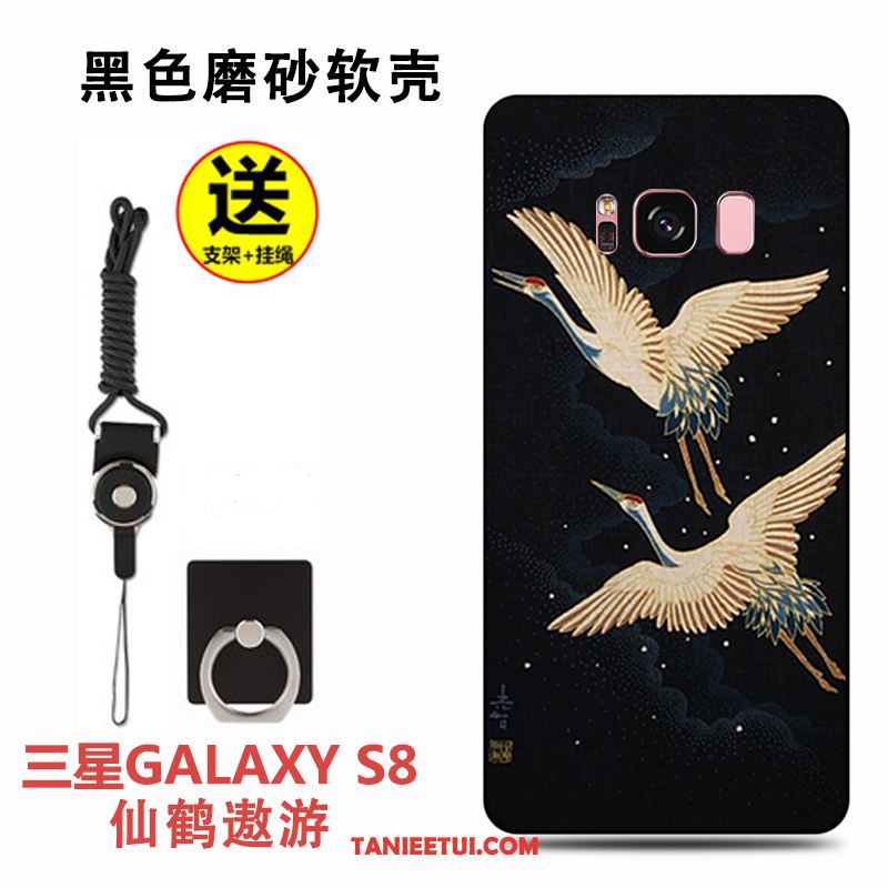 Etui Samsung Galaxy A8 Czarny Modna Marka Kreskówka, Obudowa Samsung Galaxy A8 Ochraniacz Silikonowe Lekki I Cienki