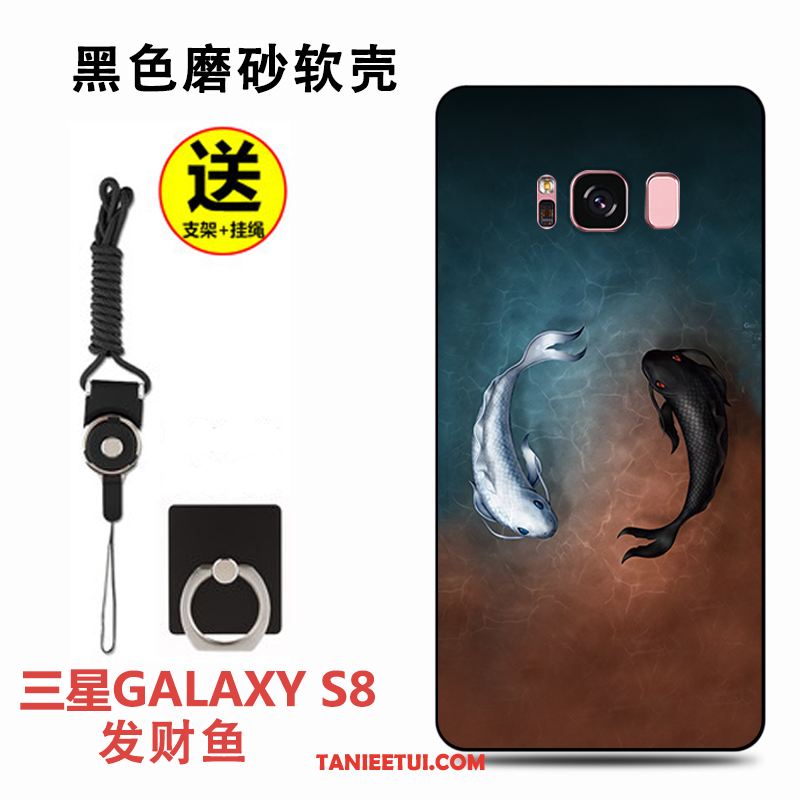 Etui Samsung Galaxy A8 Czarny Modna Marka Kreskówka, Obudowa Samsung Galaxy A8 Ochraniacz Silikonowe Lekki I Cienki