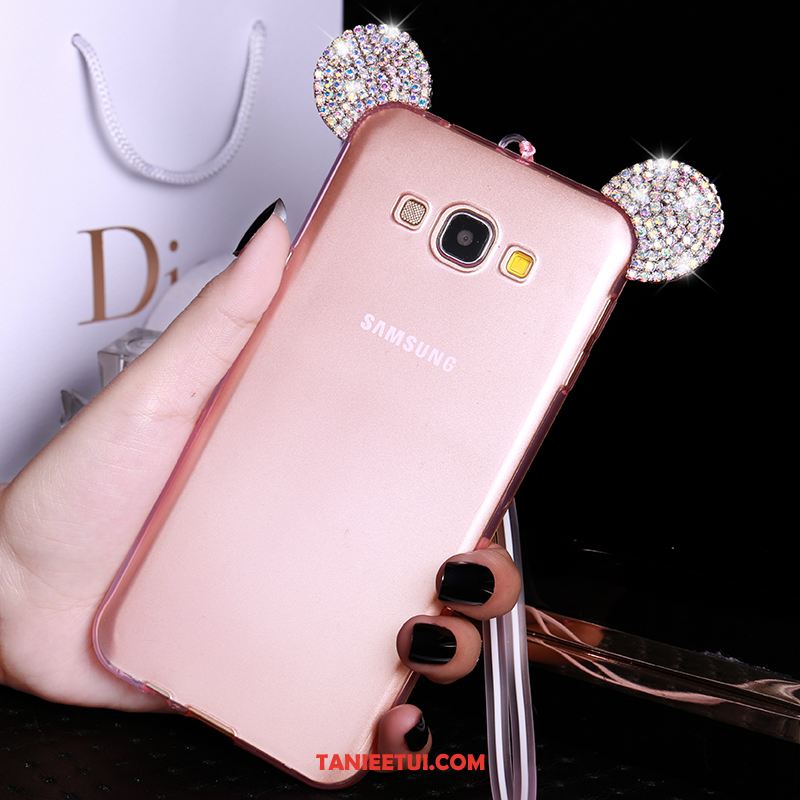 Etui Samsung Galaxy A8 Kreskówka Kolor Biały, Obudowa Samsung Galaxy A8 Telefon Komórkowy Gwiazda Miękki