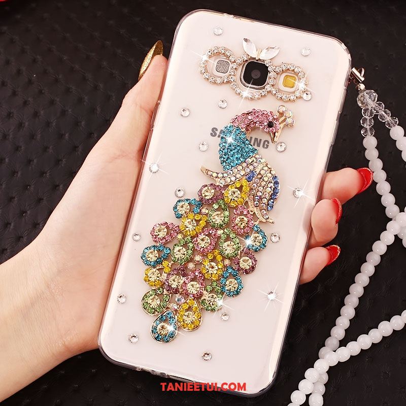 Etui Samsung Galaxy A8 Miękki Gwiazda Telefon Komórkowy, Obudowa Samsung Galaxy A8 Silikonowe Łańcuch Kuleczek Rhinestone