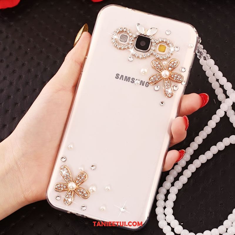 Etui Samsung Galaxy A8 Miękki Gwiazda Telefon Komórkowy, Obudowa Samsung Galaxy A8 Silikonowe Łańcuch Kuleczek Rhinestone