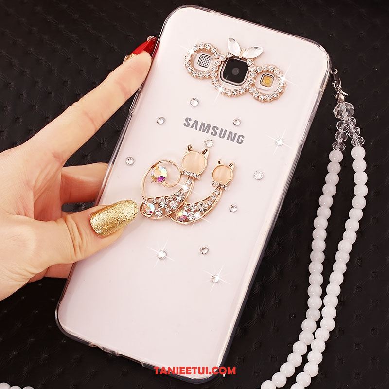 Etui Samsung Galaxy A8 Miękki Gwiazda Telefon Komórkowy, Obudowa Samsung Galaxy A8 Silikonowe Łańcuch Kuleczek Rhinestone