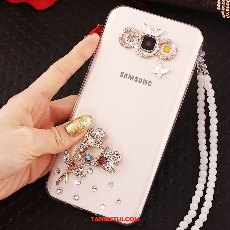 Etui Samsung Galaxy A8 Miękki Gwiazda Telefon Komórkowy, Obudowa Samsung Galaxy A8 Silikonowe Łańcuch Kuleczek Rhinestone