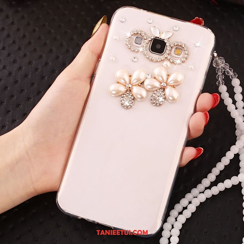 Etui Samsung Galaxy A8 Miękki Gwiazda Telefon Komórkowy, Obudowa Samsung Galaxy A8 Silikonowe Łańcuch Kuleczek Rhinestone