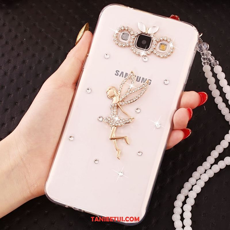 Etui Samsung Galaxy A8 Miękki Gwiazda Telefon Komórkowy, Obudowa Samsung Galaxy A8 Silikonowe Łańcuch Kuleczek Rhinestone