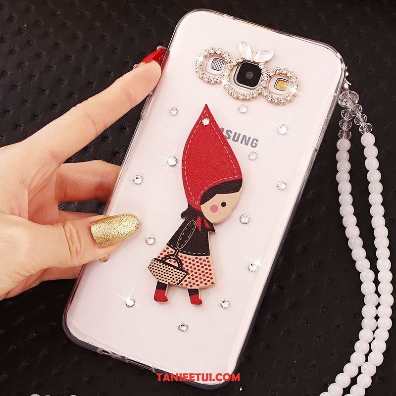 Etui Samsung Galaxy A8 Miękki Gwiazda Telefon Komórkowy, Obudowa Samsung Galaxy A8 Silikonowe Łańcuch Kuleczek Rhinestone