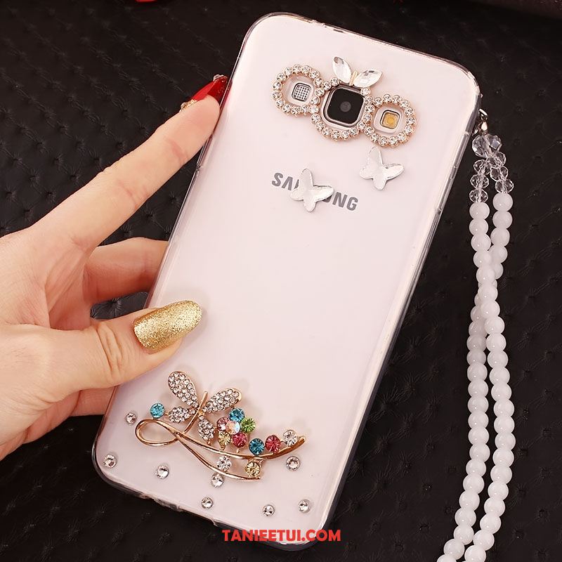 Etui Samsung Galaxy A8 Miękki Gwiazda Telefon Komórkowy, Obudowa Samsung Galaxy A8 Silikonowe Łańcuch Kuleczek Rhinestone