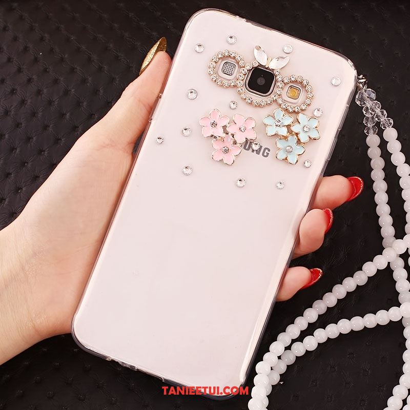 Etui Samsung Galaxy A8 Miękki Gwiazda Telefon Komórkowy, Obudowa Samsung Galaxy A8 Silikonowe Łańcuch Kuleczek Rhinestone