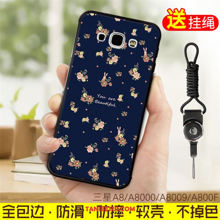 Etui Samsung Galaxy A8 Niebieski Gwiazda Kreskówka, Futerał Samsung Galaxy A8 All Inclusive Miękki Wiszące Ozdoby