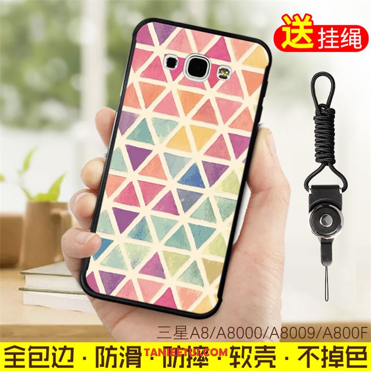 Etui Samsung Galaxy A8 Niebieski Gwiazda Kreskówka, Futerał Samsung Galaxy A8 All Inclusive Miękki Wiszące Ozdoby