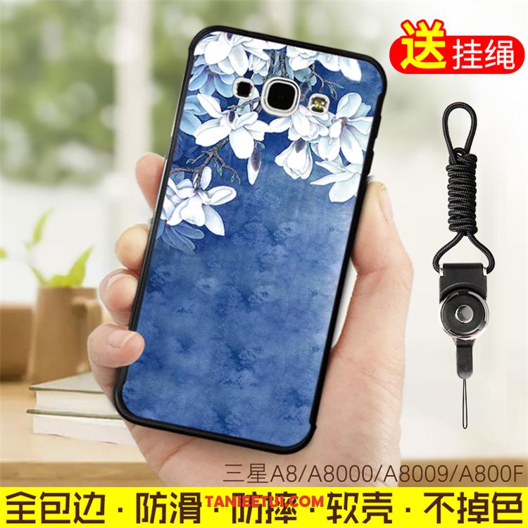 Etui Samsung Galaxy A8 Niebieski Gwiazda Kreskówka, Futerał Samsung Galaxy A8 All Inclusive Miękki Wiszące Ozdoby