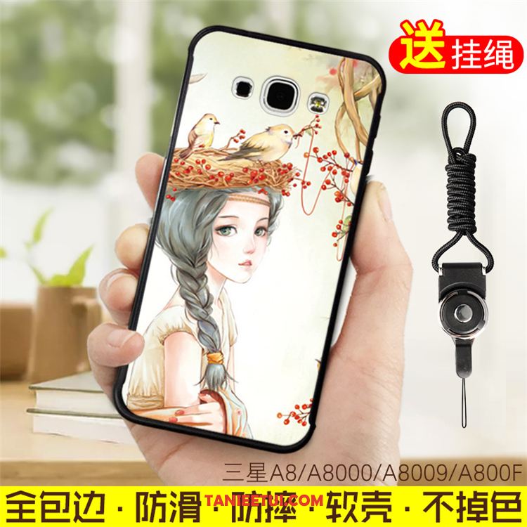 Etui Samsung Galaxy A8 Niebieski Gwiazda Kreskówka, Futerał Samsung Galaxy A8 All Inclusive Miękki Wiszące Ozdoby