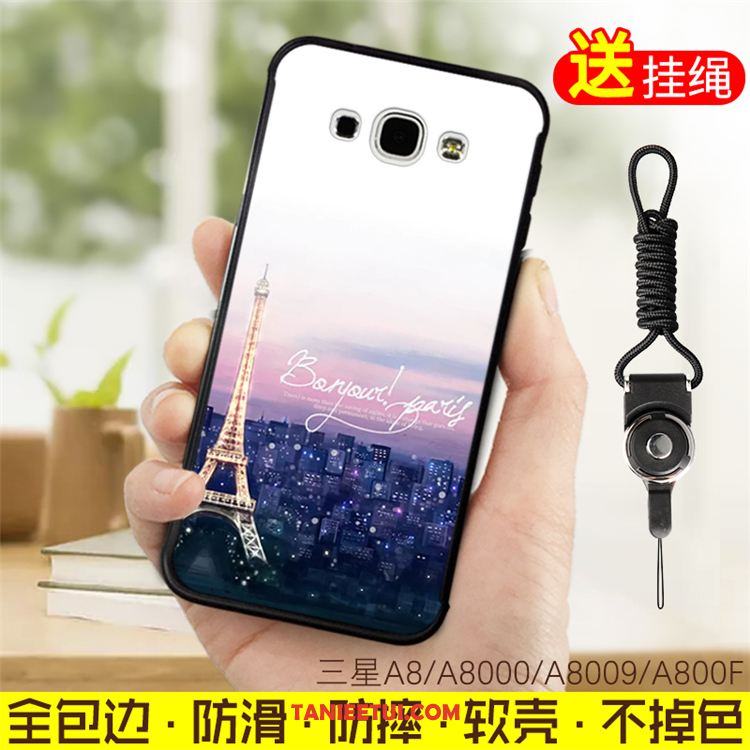 Etui Samsung Galaxy A8 Niebieski Gwiazda Kreskówka, Futerał Samsung Galaxy A8 All Inclusive Miękki Wiszące Ozdoby