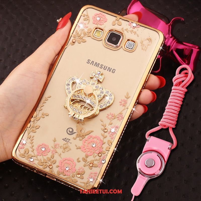 Etui Samsung Galaxy A8 Telefon Komórkowy Gwiazda Ochraniacz, Futerał Samsung Galaxy A8 Złoto Silikonowe