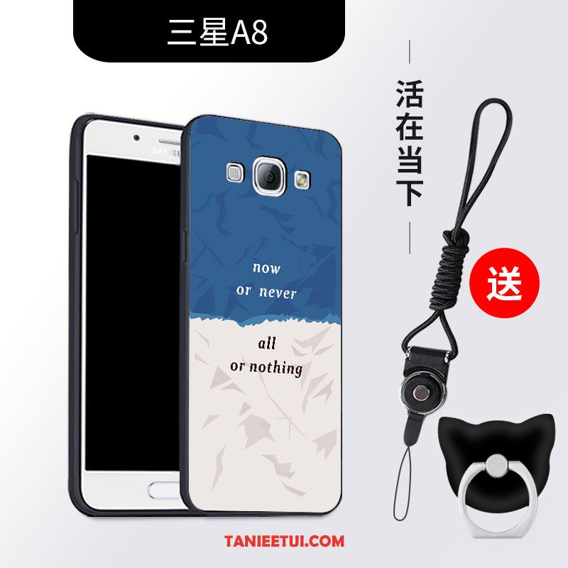 Etui Samsung Galaxy A8 Telefon Komórkowy Nubuku Silikonowe, Futerał Samsung Galaxy A8 Ochraniacz All Inclusive Anti-fall