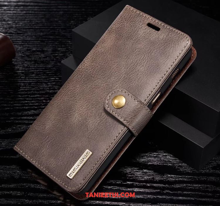 Etui Samsung Galaxy A8 Telefon Komórkowy Skórzany Futerał Vintage, Futerał Samsung Galaxy A8 Ochraniacz Czerwony Gwiazda